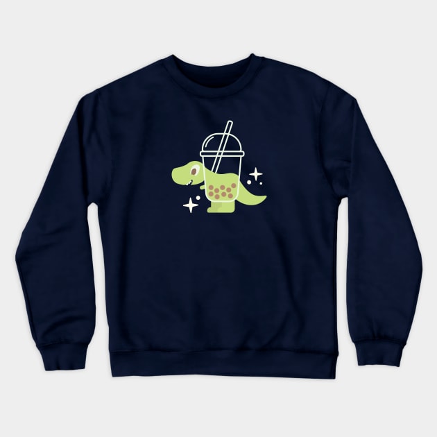 Bubble Tea Rex Crewneck Sweatshirt by zacrizy